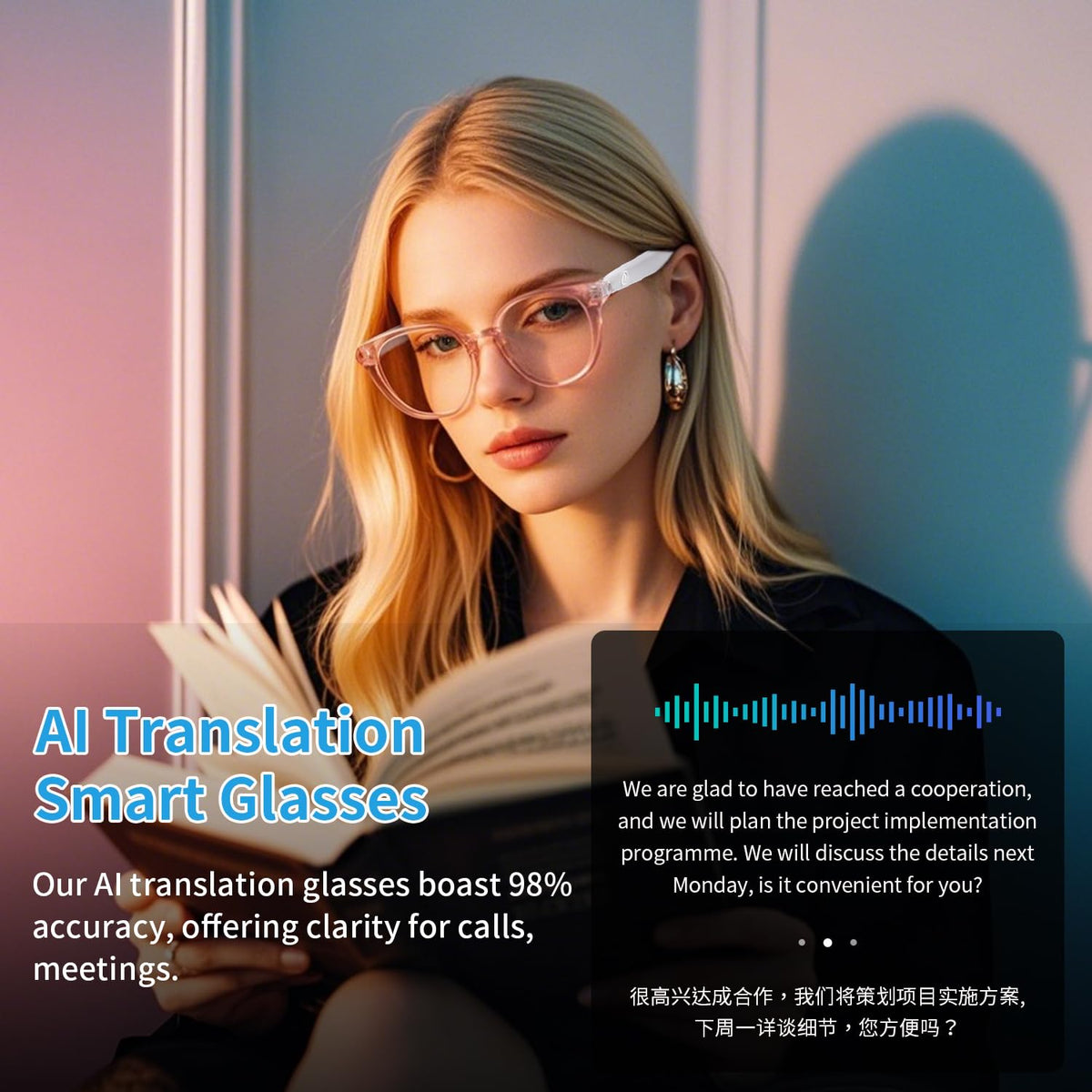 Tulbeys Smart Glasses long battery life ideal for travel and daily use