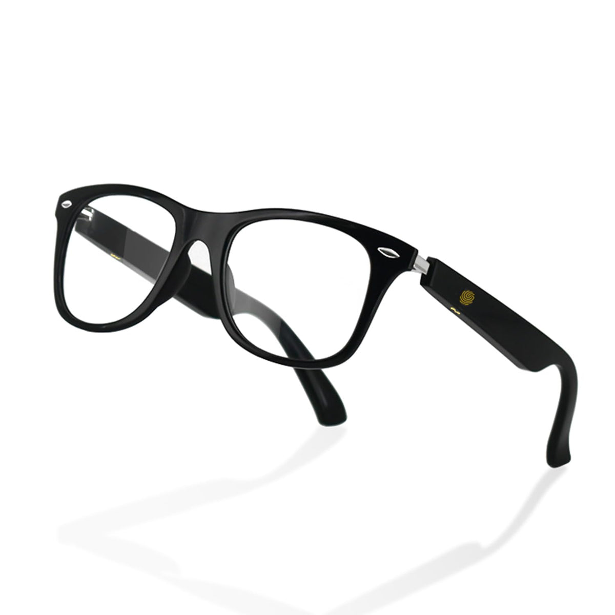 Tulbeys smart glasses with blue light filter lenses close-up detail for digital comfort