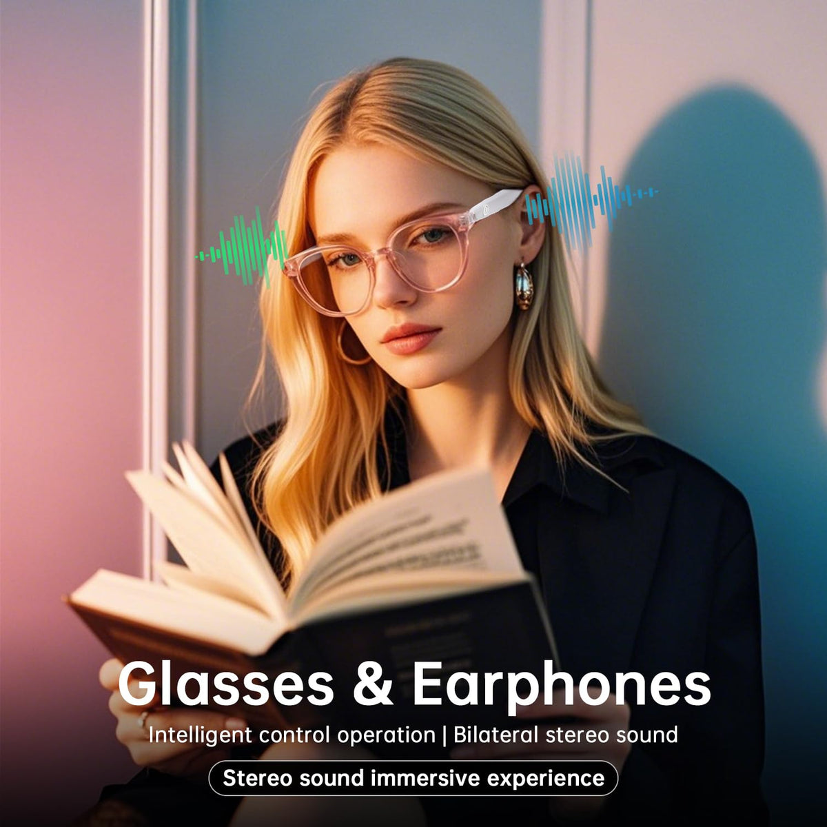 Tulbeys open ear audio glasses allow listening while staying aware of surroundings