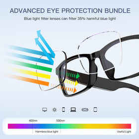 Tulbeys Smart Glasses touch and voice control for easy operation.