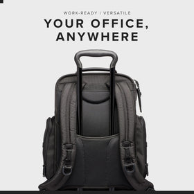 TUMI Alpha Brief Pack adjustable padded straps offer customizable comfort