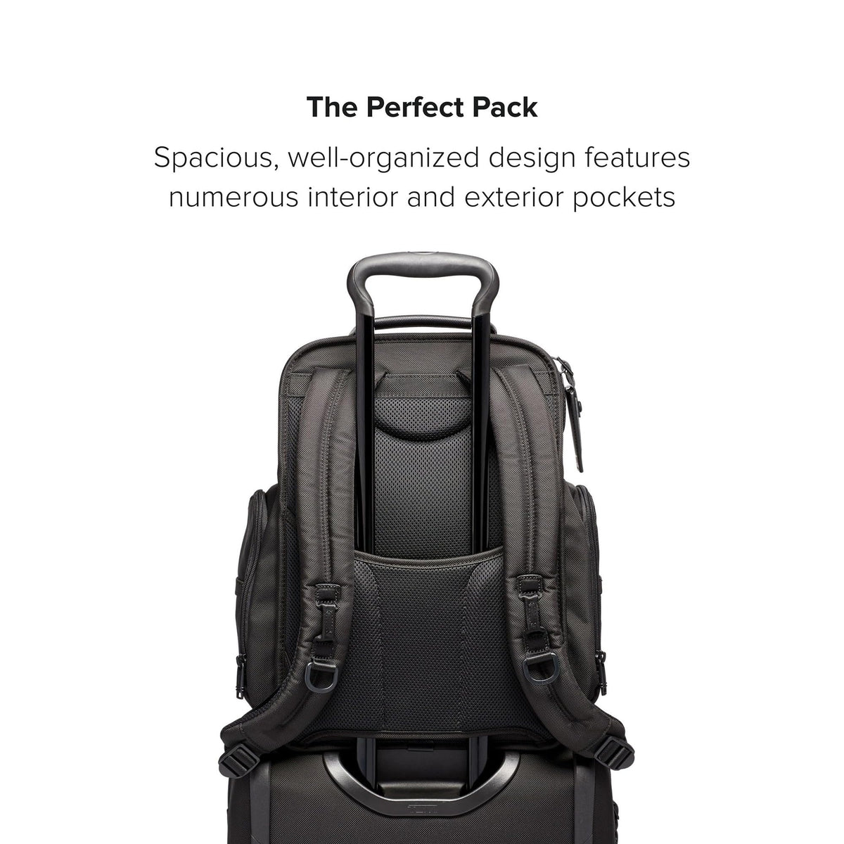 TUMI Alpha Brief Pack daily-use design blends versatility with refined aesthetics