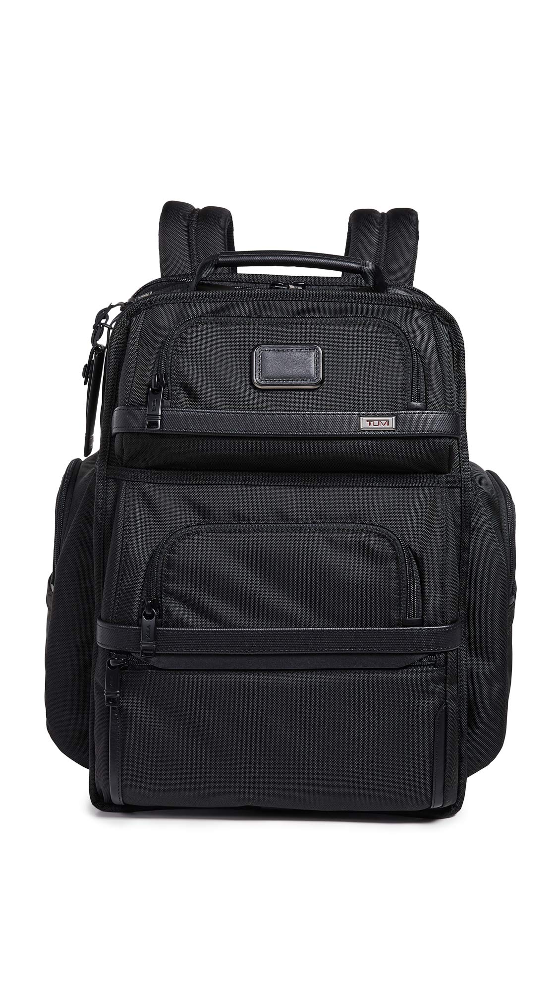 TUMI Alpha Brief Pack key leash pocket secures small items for quick access