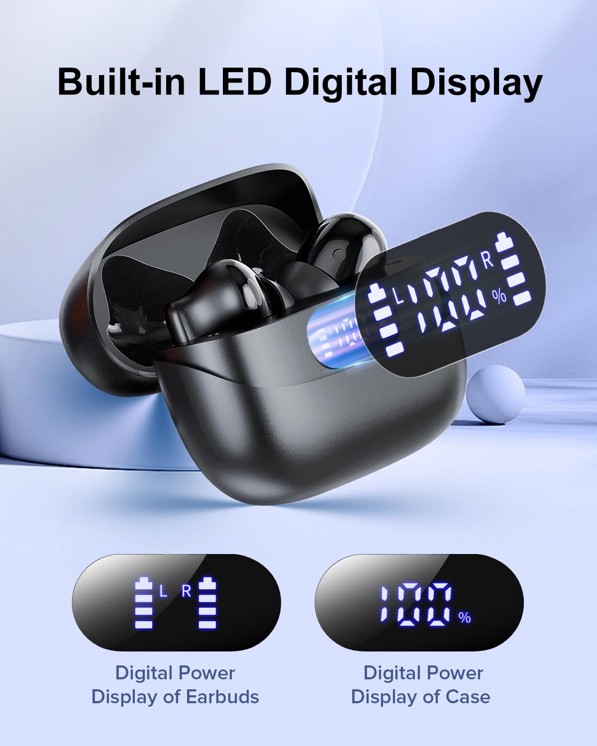 TUMJUN 13.4mm titanium drivers deliver clear HiFi sound and rich detail.
