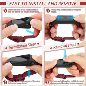 TumpCez elastic strap for Amazfit Band 7 — easy on/off and snug fit.