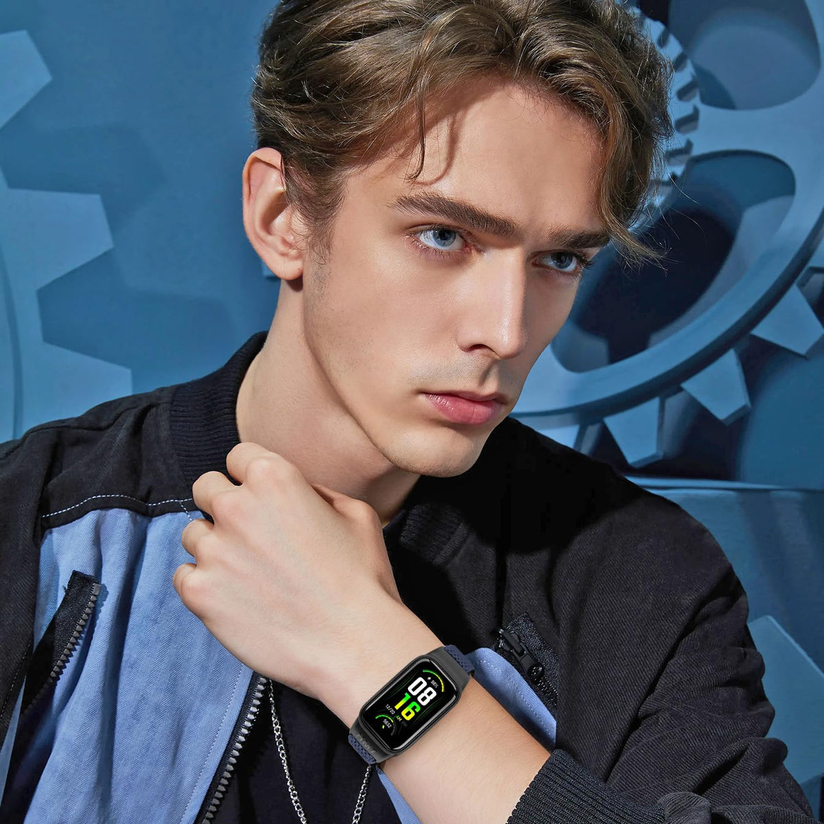 Colorful options add style for office, gym, or casual wear with Amazfit Band 7