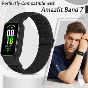 TumpCez elastic nylon strap for Amazfit Band 7, breathable and lightweight