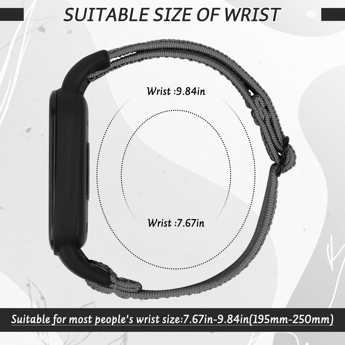 TumpCez two-pack nylon straps for Amazfit Band 7, versatile colors