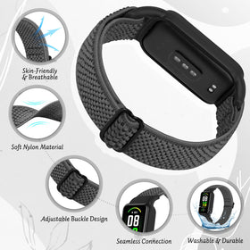TumpCez durable nylon watch band for Amazfit Band 7, workouts ready