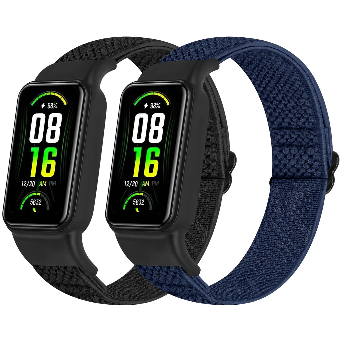 TumpCez solo loop nylon band with soft breathable fit for Amazfit Band 7