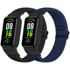 TumpCez solo loop nylon band with soft breathable fit for Amazfit Band 7