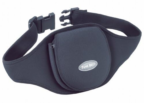 Tune Belt deluxe sport fanny pack belt stabilizing a CD player during workouts and hikes