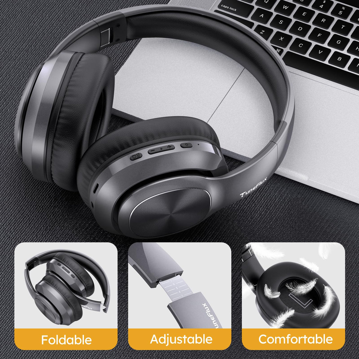 TuneFlux quick-charge feature powering hours of listening in minutes