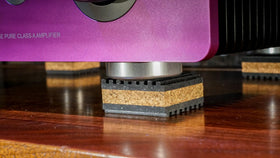 Pack of four cork pads ready for setup