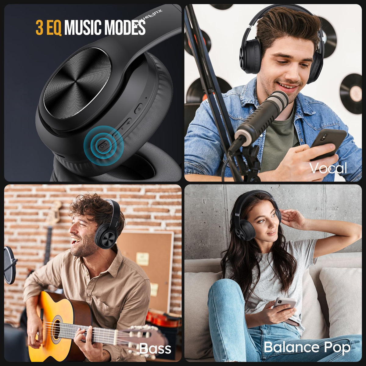 TuneFlux memory foam ear cups for soft, comfortable fit during use