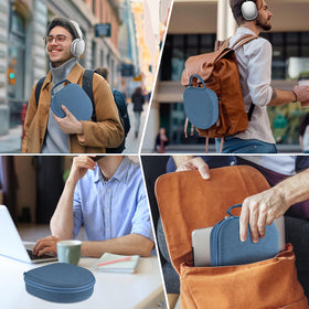 TUNYINSH AirPods Max case blue travel-ready gift for travelers.