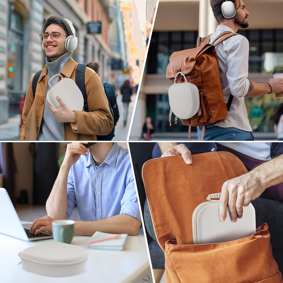 TUNYINSH AirPods Max Case Starlight compact travel-friendly size fits bags.