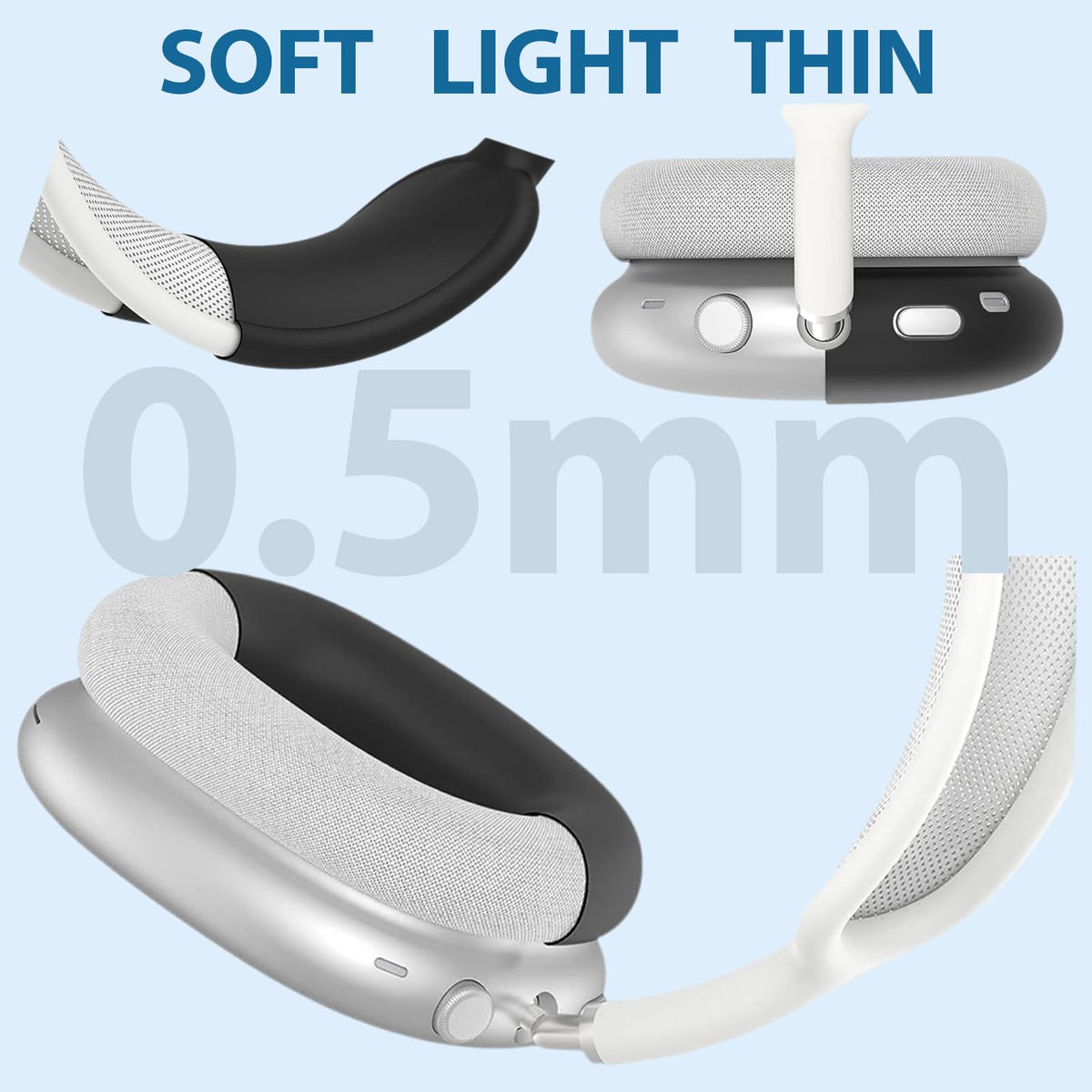 TUNYINSH clear TPU earcup protector shielding painted surface