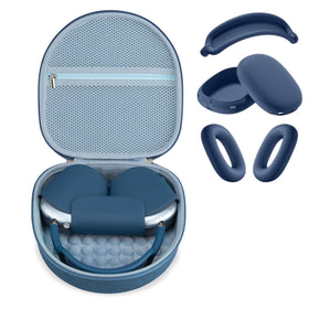 TUNYINSH blue hard case front view showing compact protection and portability