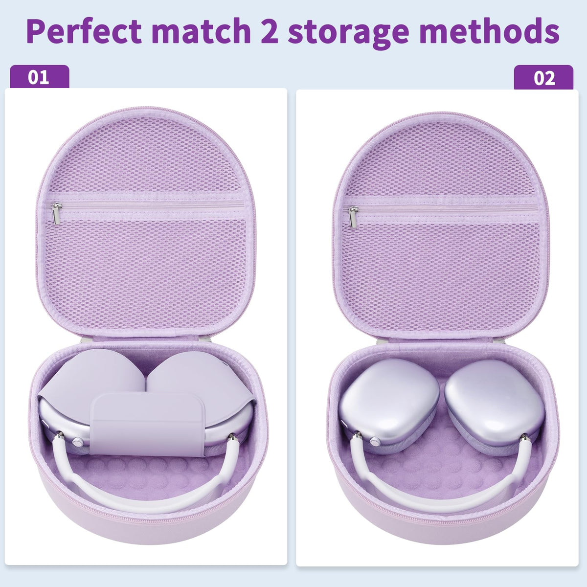 TUNYINSH purple case in travel setting demonstrating stylish protection on the go