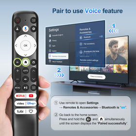 Soft silicone buttons on Tuovar remote provide tactile feedback
