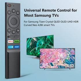 Ergonomic side view of Tuovar remote showing comfortable grip and lightweight design.