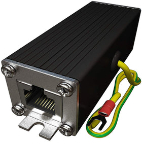 Tupavco TP302 front panel showing RJ45 ports and aluminum housing for reliable protection