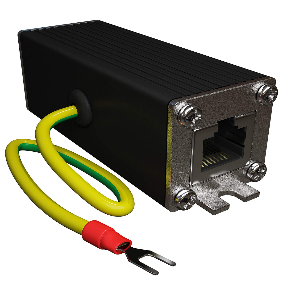 Tupavco TP302 heavy 12AWG ground wire and mounting flange for low impedance grounding