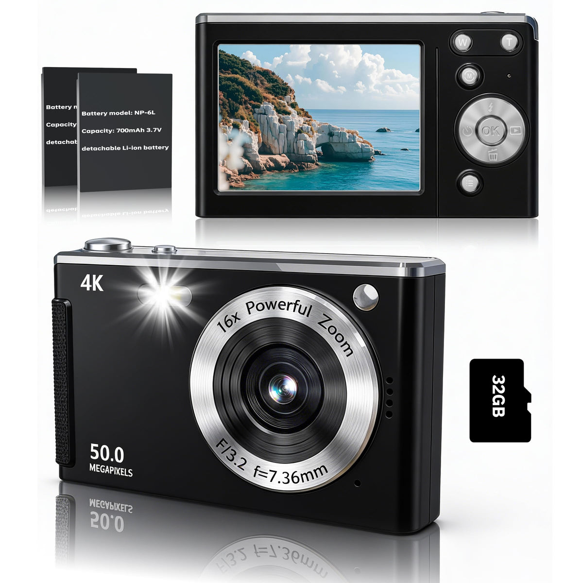 TURSICA 4K camera with compact design for travel filming and quick captures