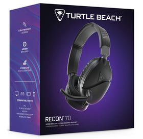 Turtle Beach Recon 70 plugged into a controller to show console compatibility