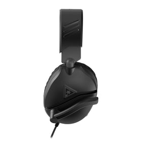 Turtle Beach Recon 70 earcup close-up with cushioned leather for noise isolation