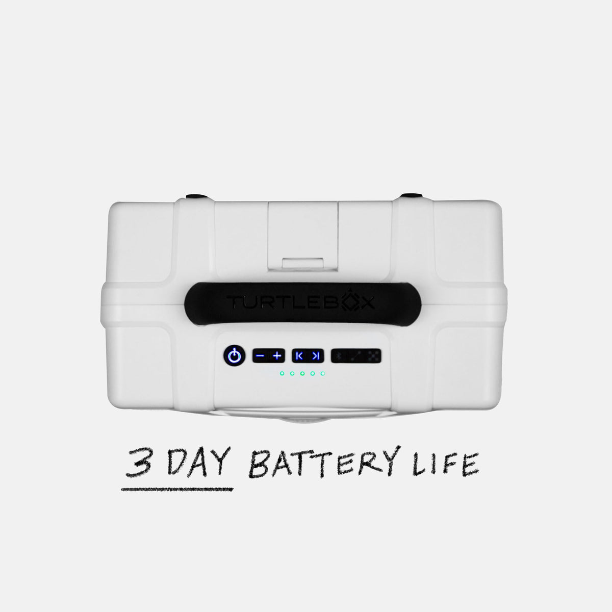 Turtlebox Grande party mode enables seamless multi-speaker stereo experiences.