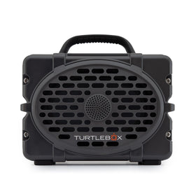 Turtlebox Original Gen 3 rugged durability on a rocky outdoor trail