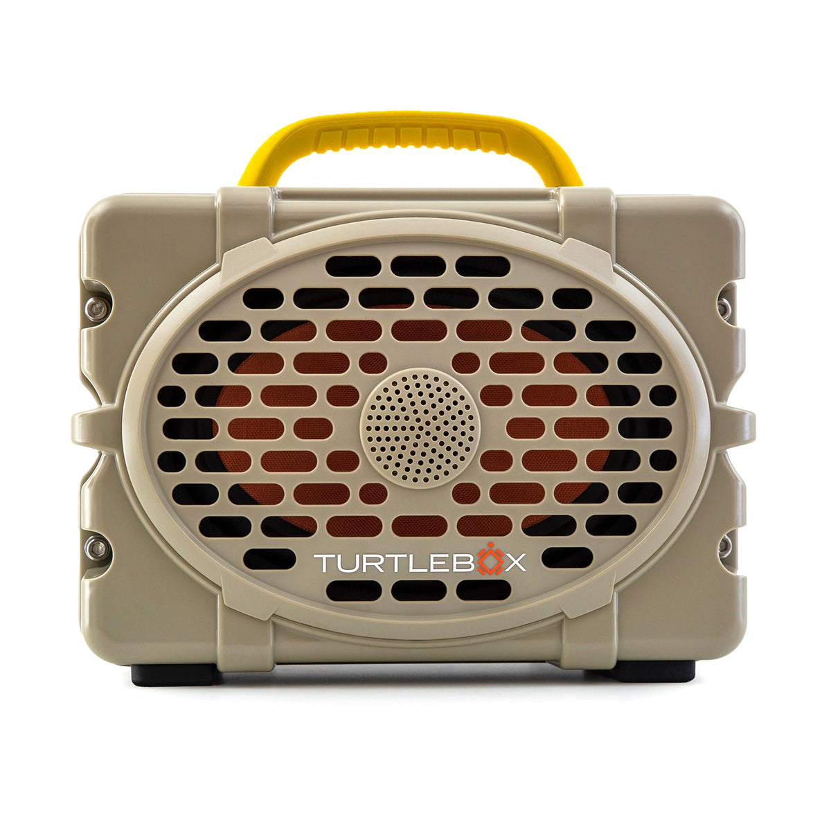 Turtlebox Original Gen 3 front view shows rugged outdoor-ready design for adventures.