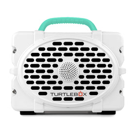 Turtlebox Original Gen 3 front view showing rugged exterior and loud sound capability
