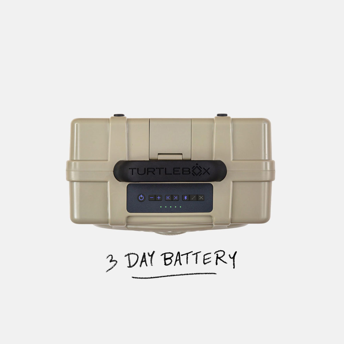 Turtlebox Original Gen 3 long battery life enables all-day outdoor listening.