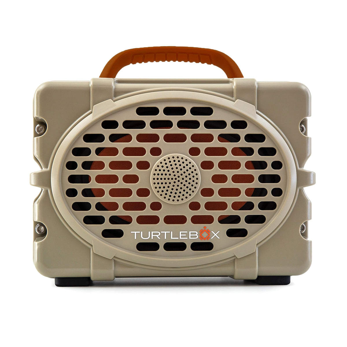 Turtlebox Original Gen 3 portable outdoor bluetooth speaker showcases rugged durability for adventures.