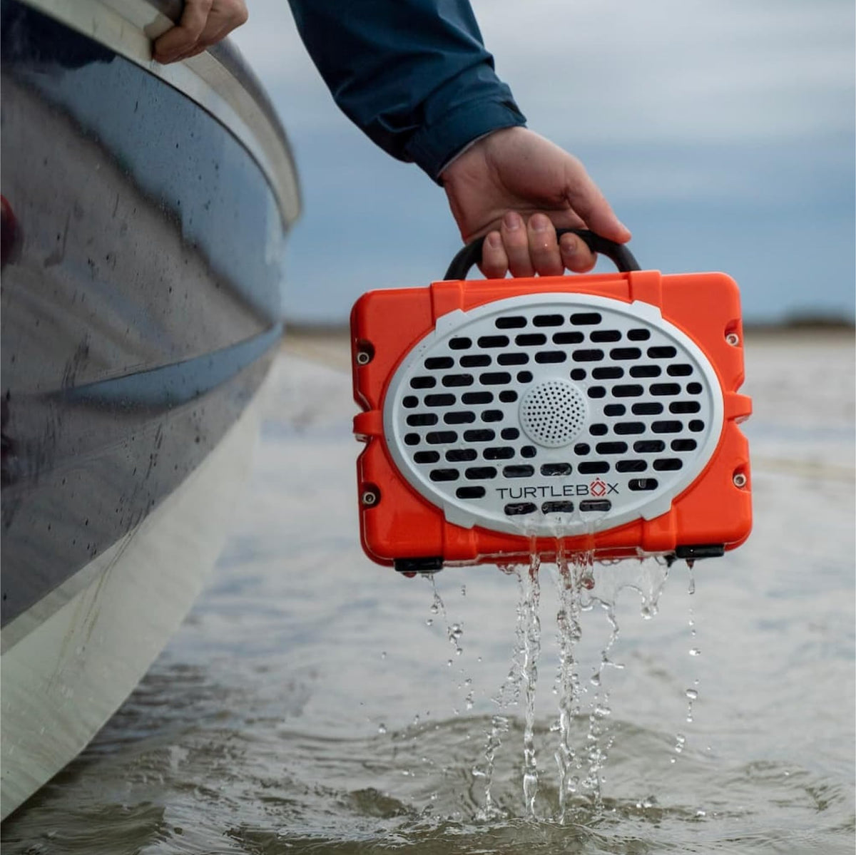Turtlebox Original Gen 3 side controls for easy one-handed operation on the go.