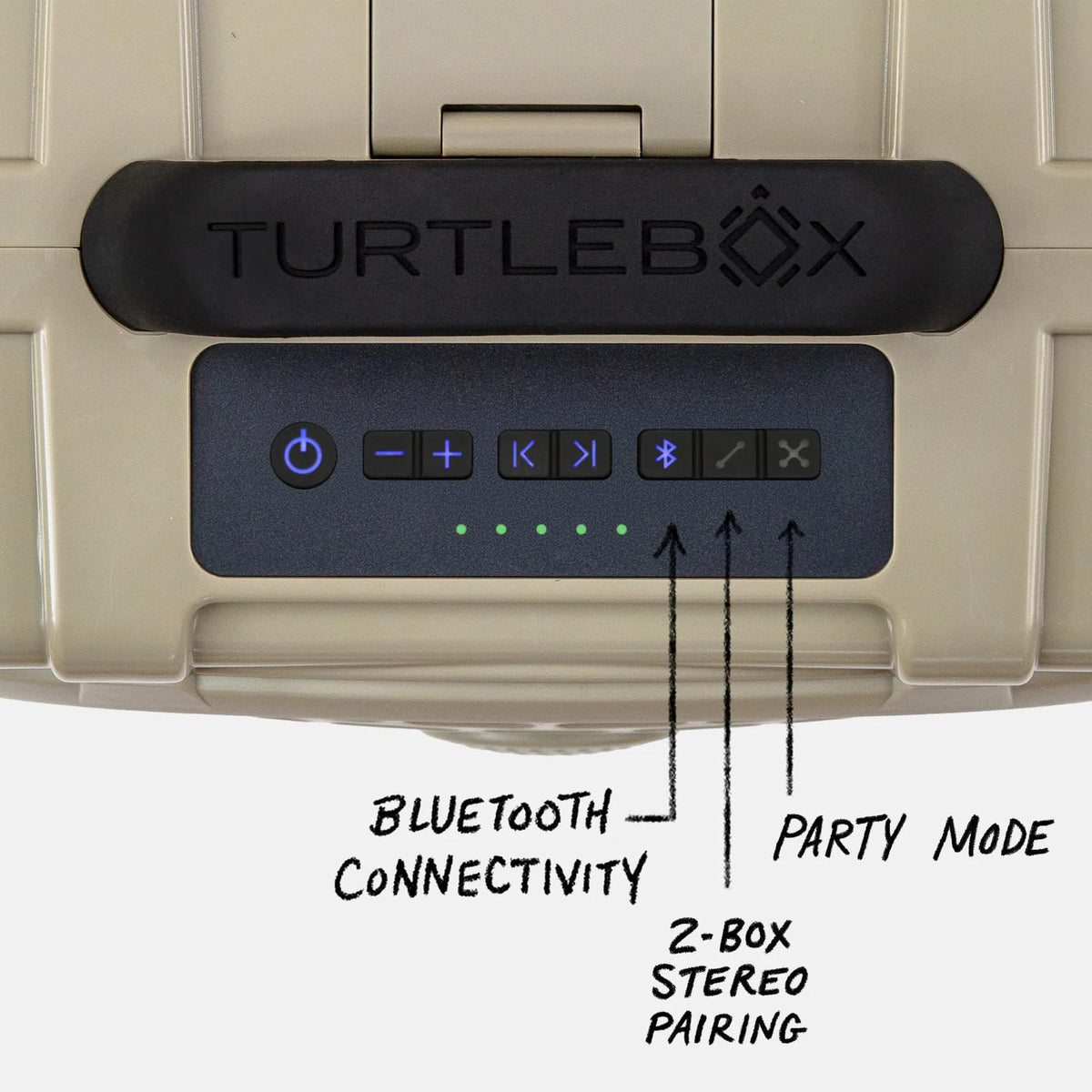 Turtlebox Original Gen 3 tan color complements outdoor gear and environments.
