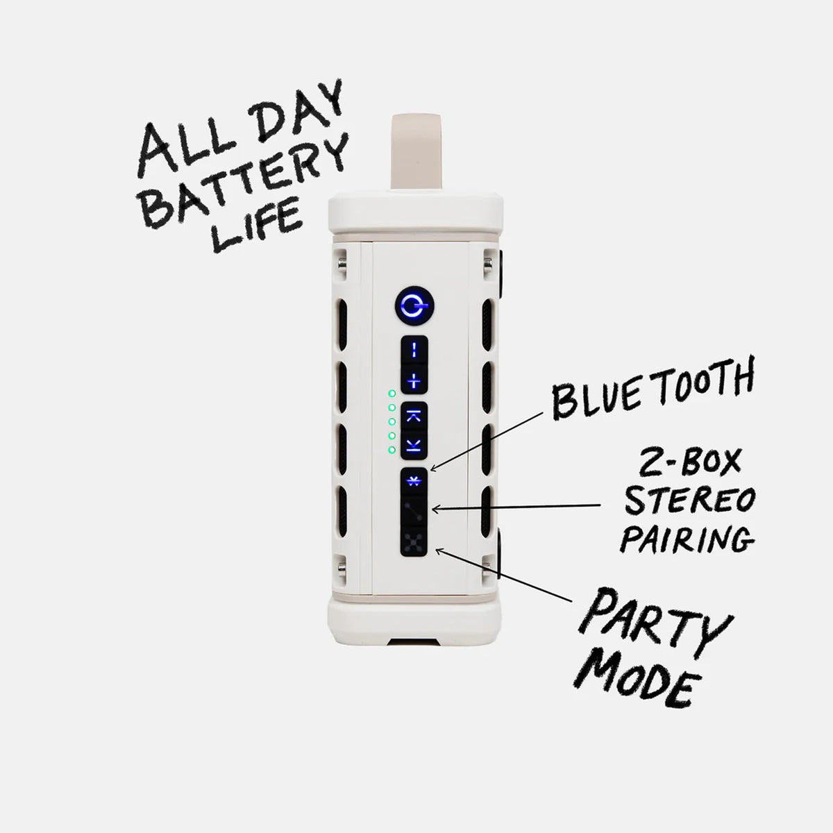 Ranger showing long battery life for all-day adventures.