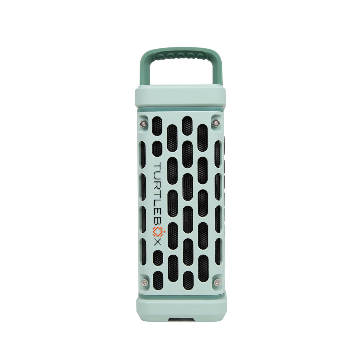 Turtlebox Ranger front view highlights rugged design ideal for outdoor adventures.