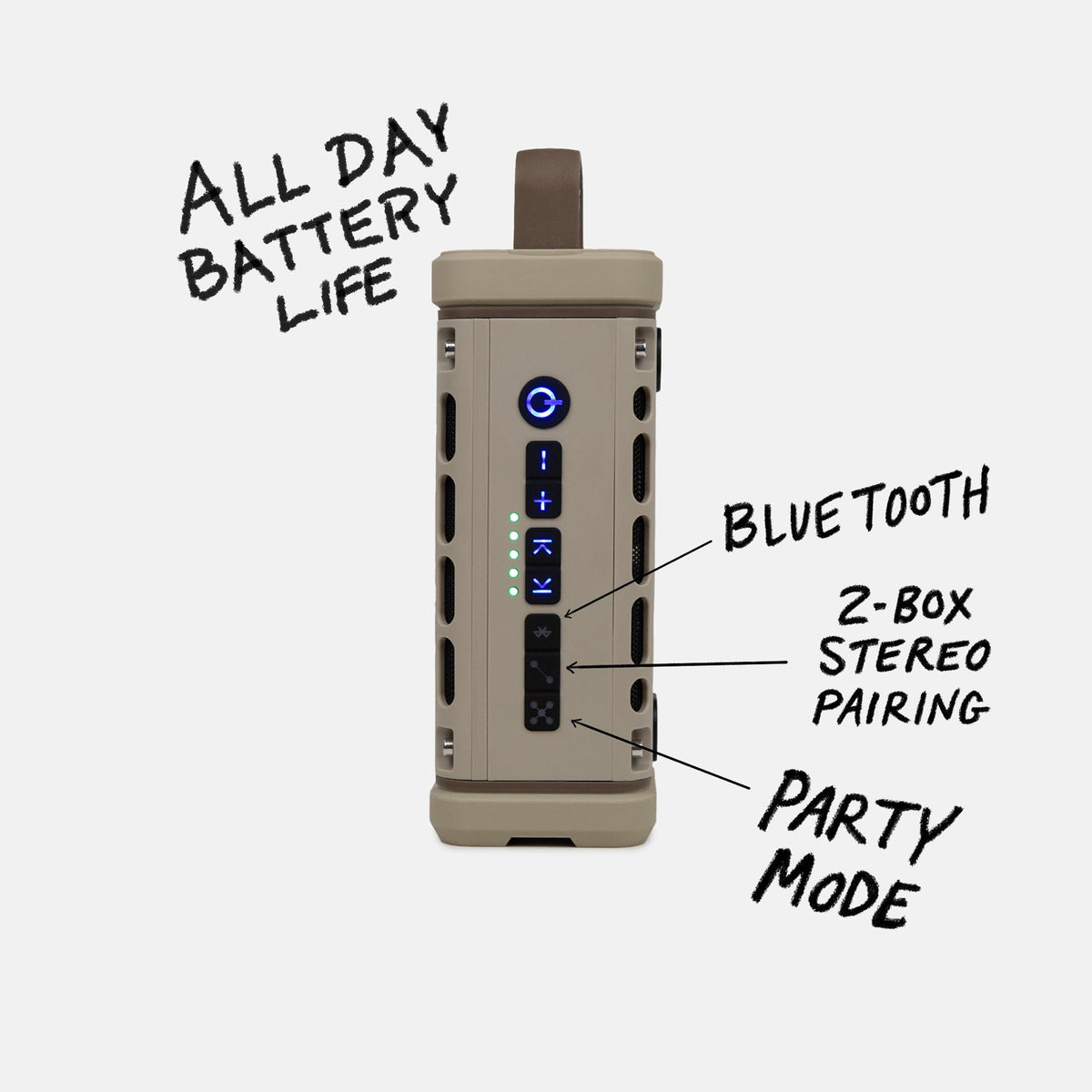 Turtlebox Ranger IP67 waterproof and dustproof for tough conditions