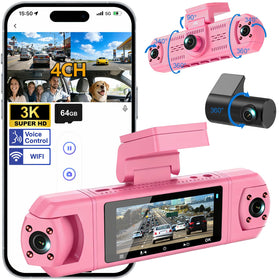 Turuse front camera 4K view captures clear road footage for drive records