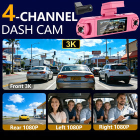Turuse left camera 1080p view helps monitor lane side coverage