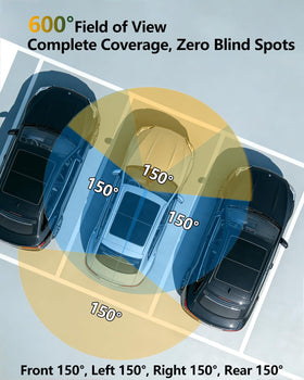 Turuse rear camera 1080p view records bumper actions for safety evidence