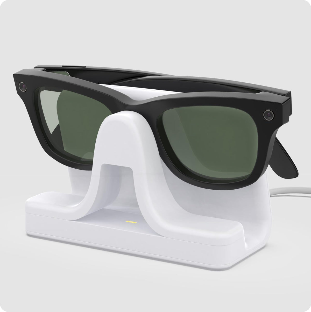 TUSITA charging stand for Ray-Ban Meta Gen 1-2, side view, keep glasses upright and accessible