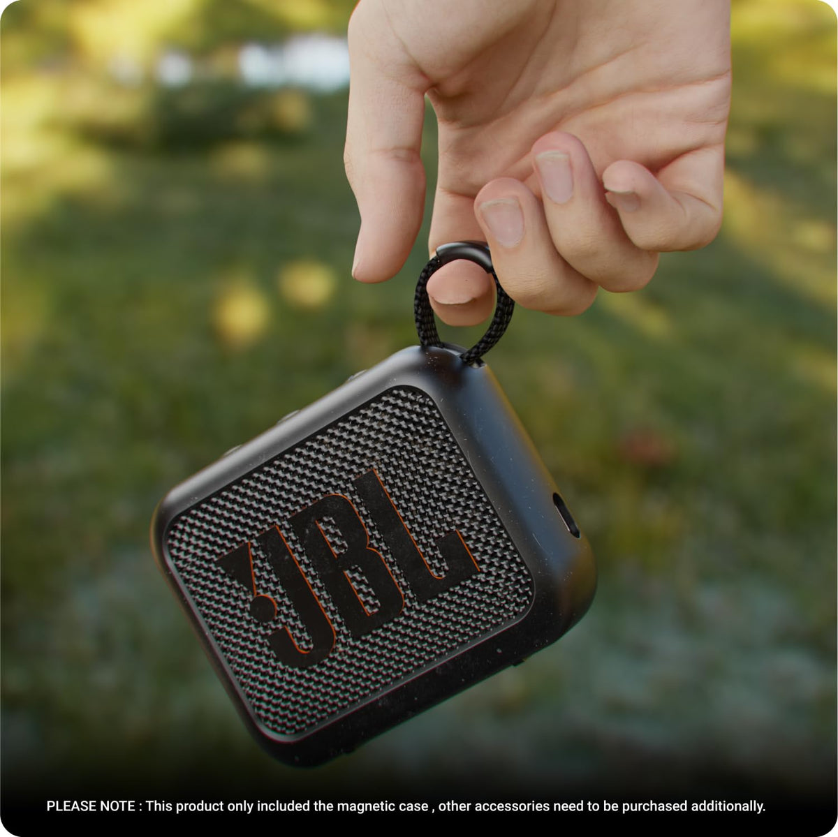 TUSITA JBL GO 4 magnetic case keeps speaker ready for play.