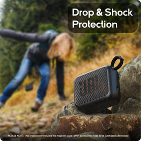 TUSITA JBL GO 4 magnetic case compact design fits in setup easily.
