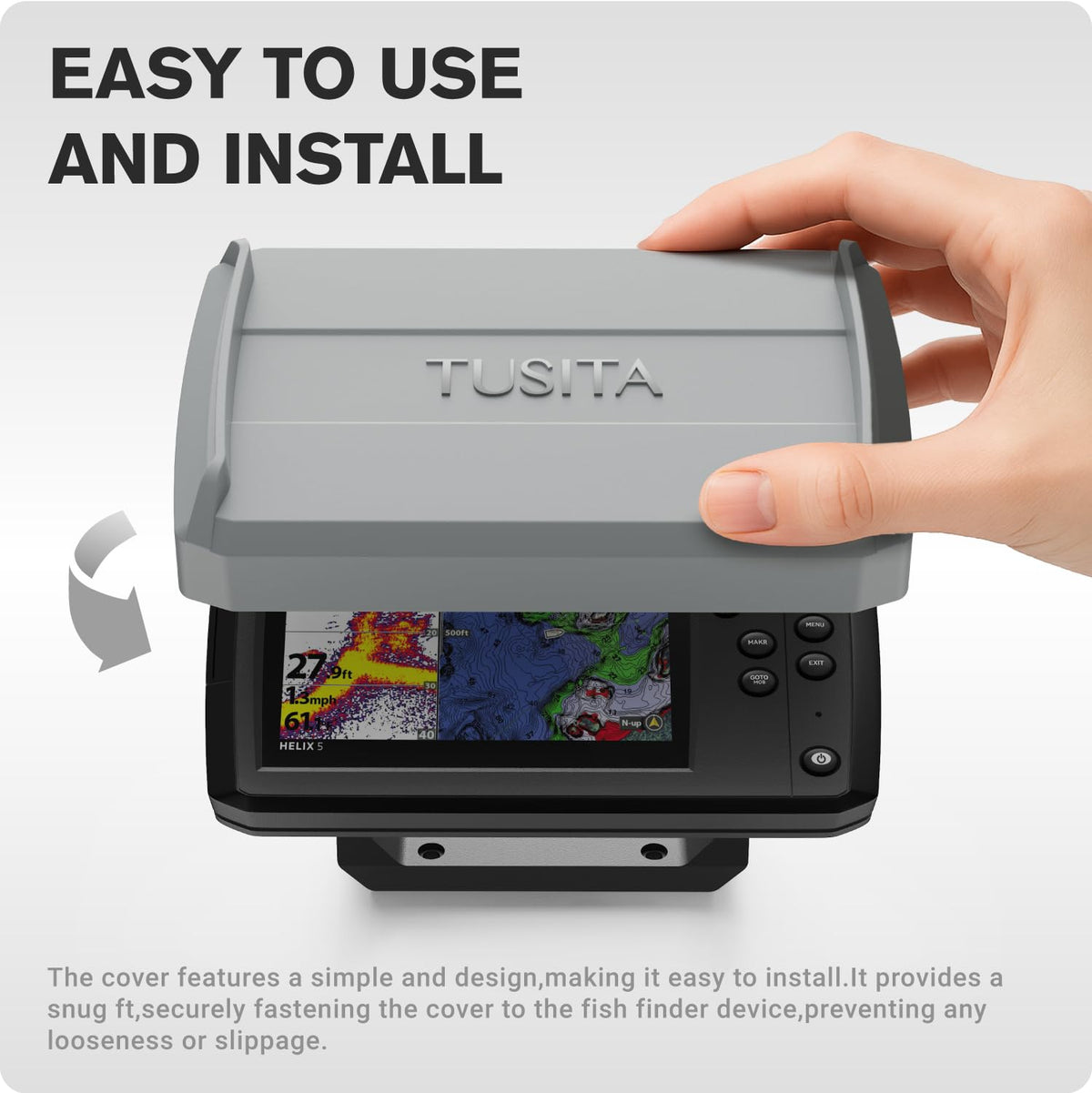 TUSITA image of raised bezel protecting screen from flat-surface contact