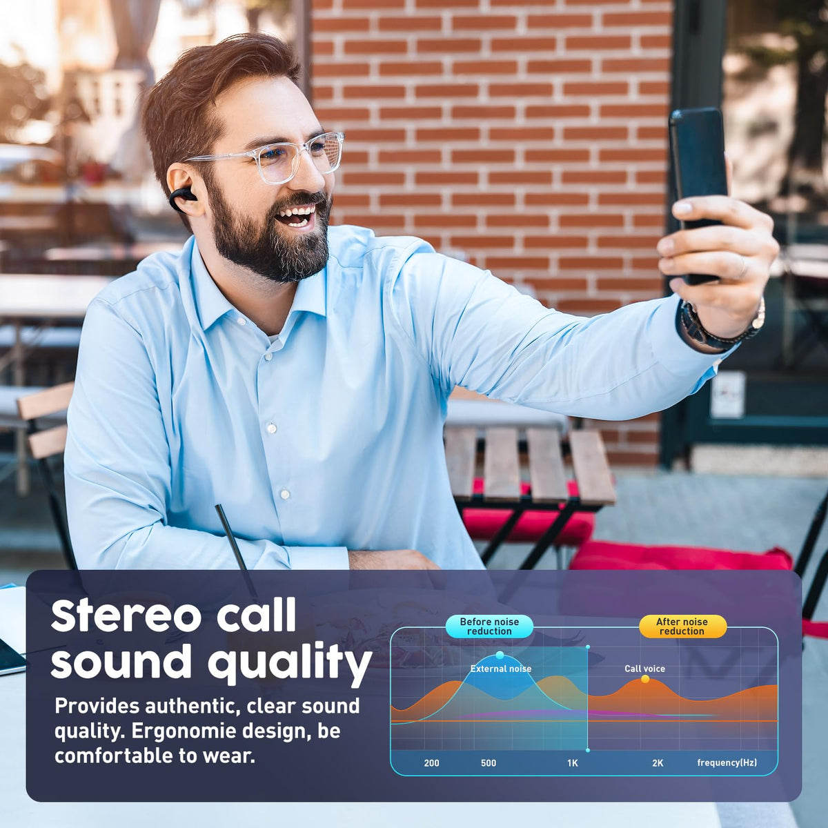 TUTGLOBAL crystal-clear calls with built-in mic for smooth conversations